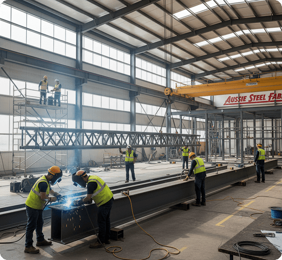 Steel fabrication workshop