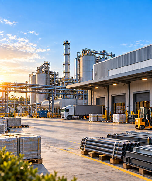 Industrial steel work